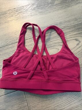 lululemon athletica Strappy Sports Bra in Raspberry